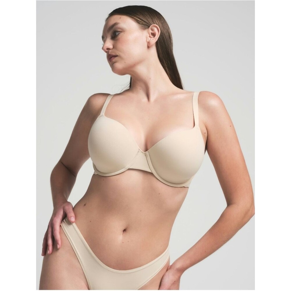 Skims Sand Beige Tan Neutral 38C T-shirt Bra Wired Invisible
